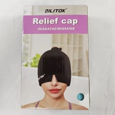 BILITOK Migraine Headache Relief Cap Hot & Cold Therapy Hat Cool Gel Head Wrap