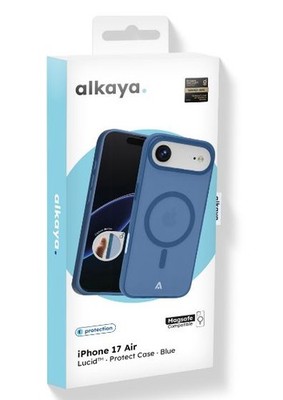 alkaya LUCID Handy Schutzhülle Protection Case f. Magsafe iPhone 17 Air, blau