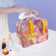 Waterproof cosmetic bag for women, portable large-capacity travel toilet bag, st