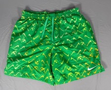Nike Digi Swoosh Ombre Lap 6 Inseam Swim Trunks Shorts Electric Algae Sz Large