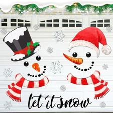 Christmas Garage Door Decoration Magnetic As Shown in the Picture 