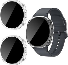 Samsung Galaxy Watch 8 44mm Anti-Peeping Screen Protector Case 2 Pack