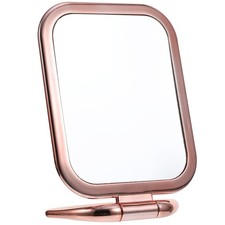 Double Sided Makeup Mirror Folding Tabletop Magnifying Mirror for Desk Bathro...
