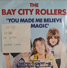 Bay City Rollers You Made Me Believe In Magic Vinyl Record 7" VG/VG ARISTA127