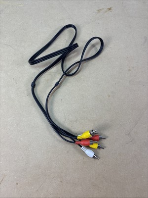 Std. Video Audio Stereo Connector Cable RCA Length 4  Male To Male Ends # 802