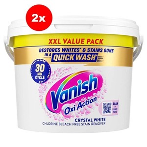 Vanish Gold Oxi Action Stain Remover Whitening Booster Powder For Whites 4.8kg