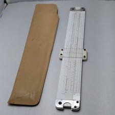 Acu-Math No. 900 Slide Rule With Case Vintage Made in USA