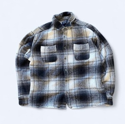 Reverse Threads Long Sleeve Thick Cotton Flannel Size M