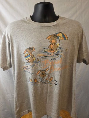 Vintage Beach Bums Rabbits T-Shirt Size L