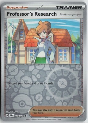 Professor's Research Uncommon Reverse Holo SV: Black Bolt 085/086 NM Ohmura