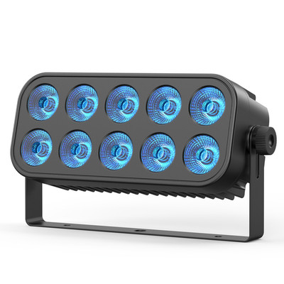 2PCS 10X10W RGBW Par Lighting LED DMX Stage Wash Wall Light For DJ Disco Party