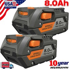 2Pack for Ridgid R840087 8.0Ah Lithium Battery Rigid 18Volt R840085 Power Tools