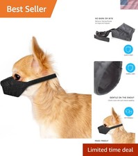 Soft Mesh Dog Muzzle for Small Dogs 5-15lbs - Perfect for Grooming Vets