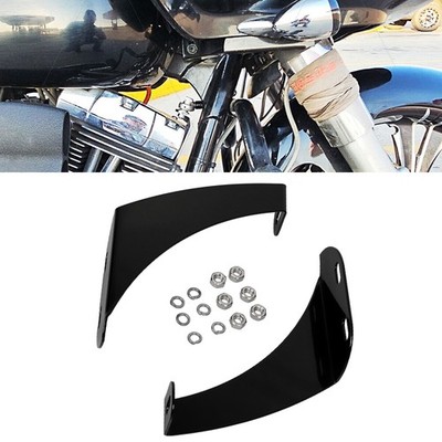 Black Fairing Support Mount Brackets For Harley Road Glide EFI FLTRI FLTRX FLTRU