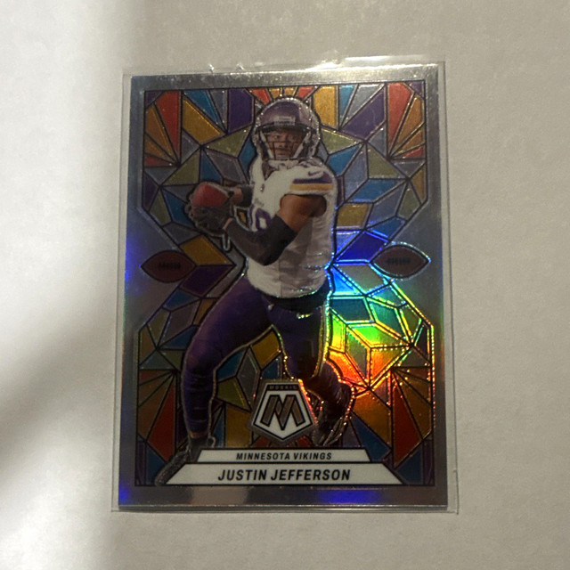 Panini 2024 Mosaic Stained Glass Justin Jefferson Minnesota Vikings SG-11