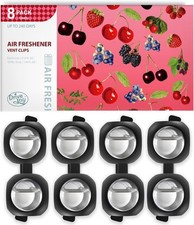 Car Air Freshener Vent Clips 8 Pack Provides Long-lasting Scent Up To 240 Days
