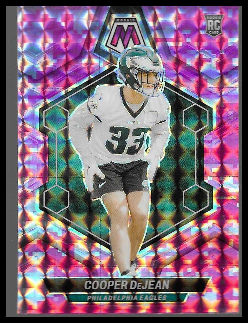 2024 Panini Mosaic #340 Cooper DeJean Philadelphia Eagles CB Mosaic Camo Pink