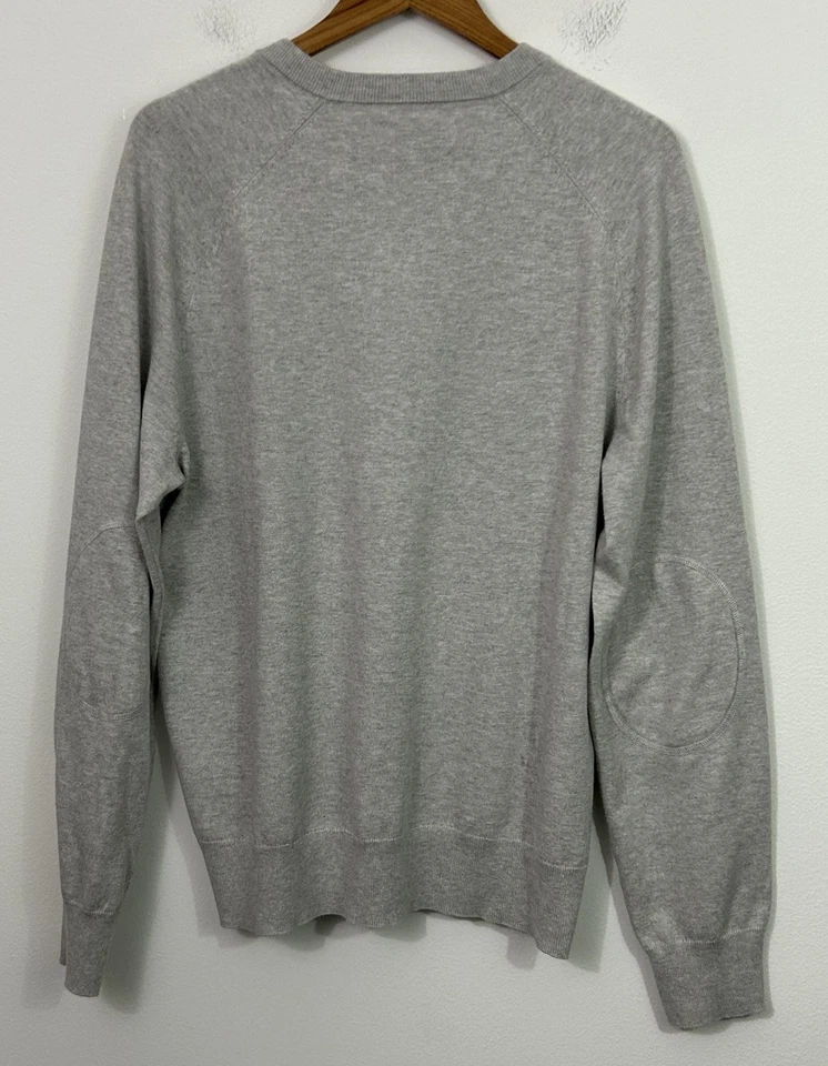 Jack Spade Sweater Mens Large Beige Oatmeal Cotton Cashmere Blend - Image 2 of 4