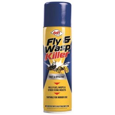 DOFF FLY & WASP KILLER SPRAY 300ML FOR BUGS PESTS FLIES FLYING INSECTS AEROSOL
