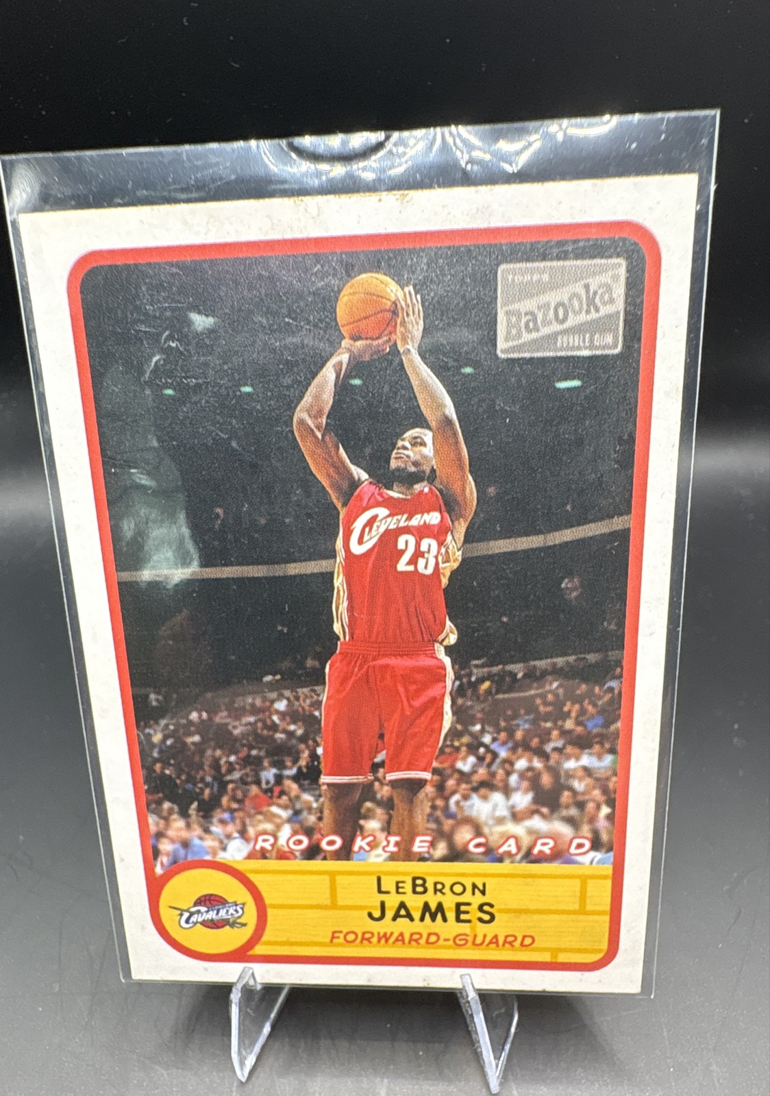 2003-04 Bazooka - LeBron James #223 Red Jersey (RC)