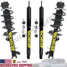 Monroe OEM Front Struts & Rear Shocks For 2009-2013 Honda Fit with Warranty_SP