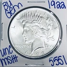 1922 BU UNCIRCULATED SILVER PEACE DOLLAR AUTHENTIC U.S. MINT FREE SHIPPING 5551
