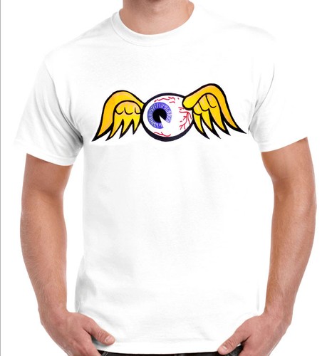 Men's t-shirt White Flying Eyeball Hot 
