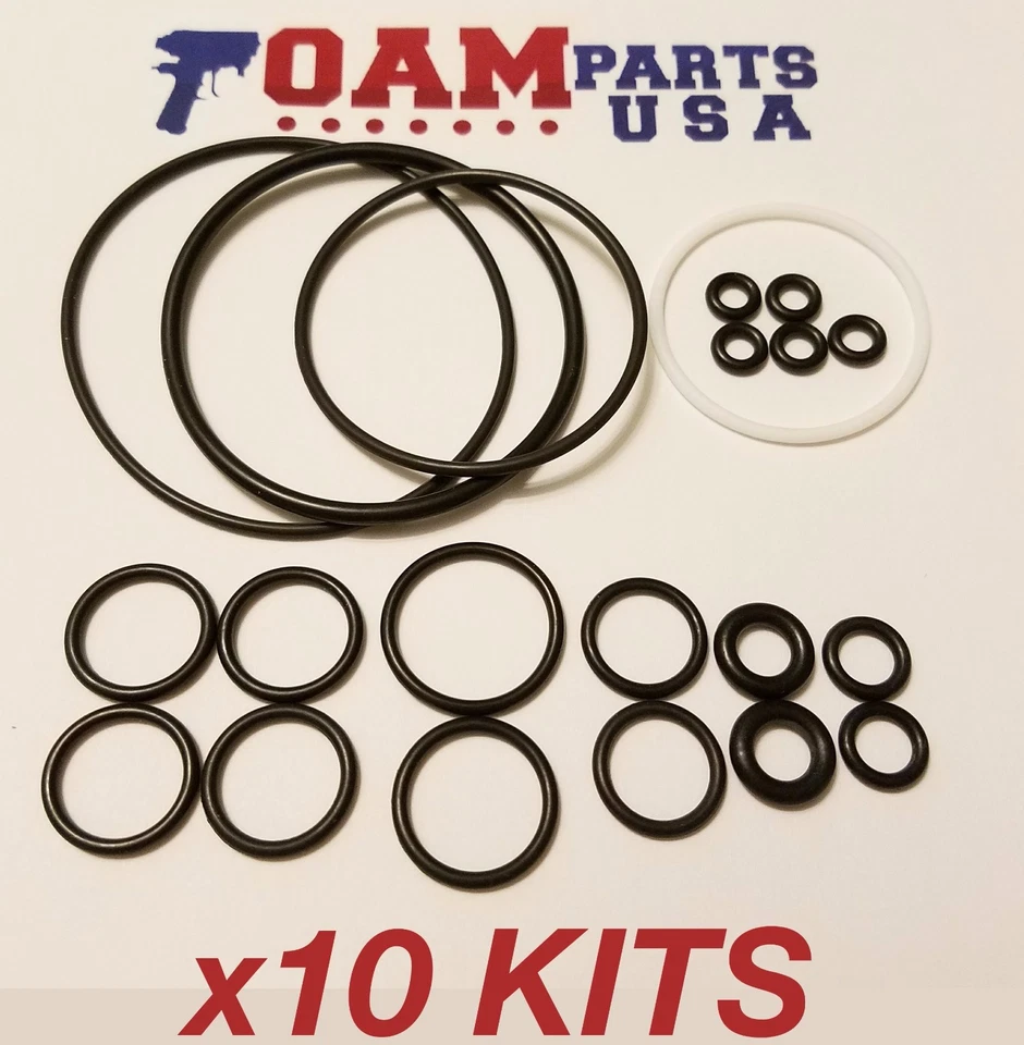 FOAM PARTS USA 10 Kits 246355 Aftermarket Viton O-Ring Rebuild Kit for Graco Fusion AP orings