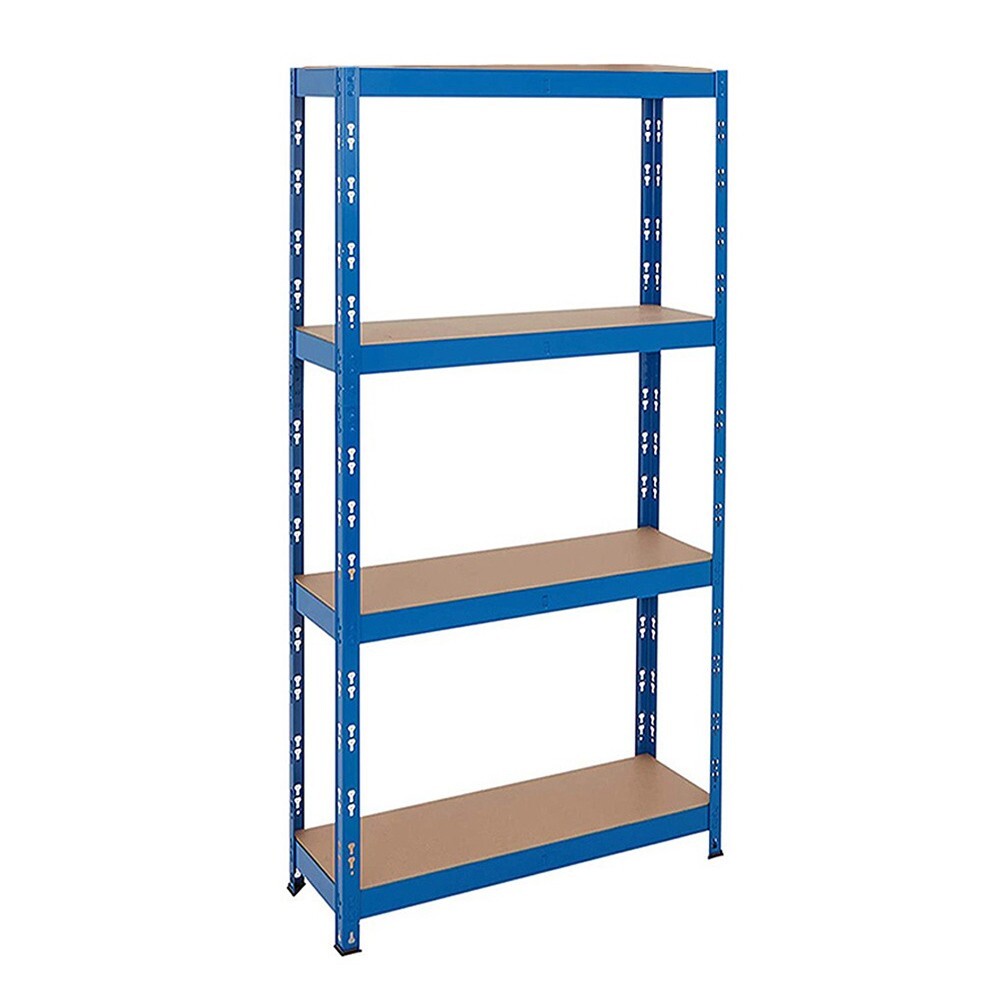 4 Tier Heavy Duty Metal Shelving Rack Unit Garage Storage 150x75x30cm