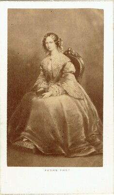 FOTO CDV PESME Ca 1880 Maria Therese von Modena Gräfin von CHAMBORD