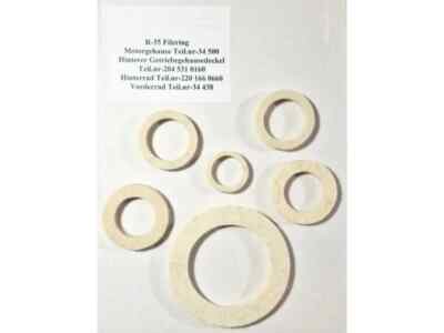 Felt Seals (6pcs) for BMW R35 Engine Cases, Transmission, Front, Rear