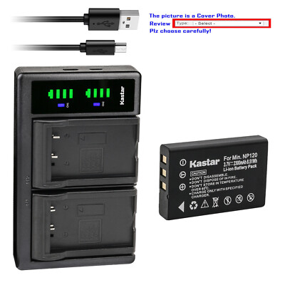 Kastar Battery LTD2 Charger for PENTAX D-LI7 & PENTAX Optio MX Optio MX4 Camera