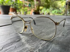 Vintage Marchon Retro Gold Tone Frame Eyeglasses 978-GE GEP 54-15 Italy