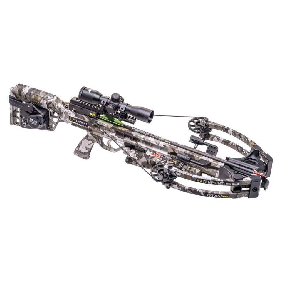 TenPoint Titan 400 Compact Profile Crossbow with Pro-View 400 Scope Vektra