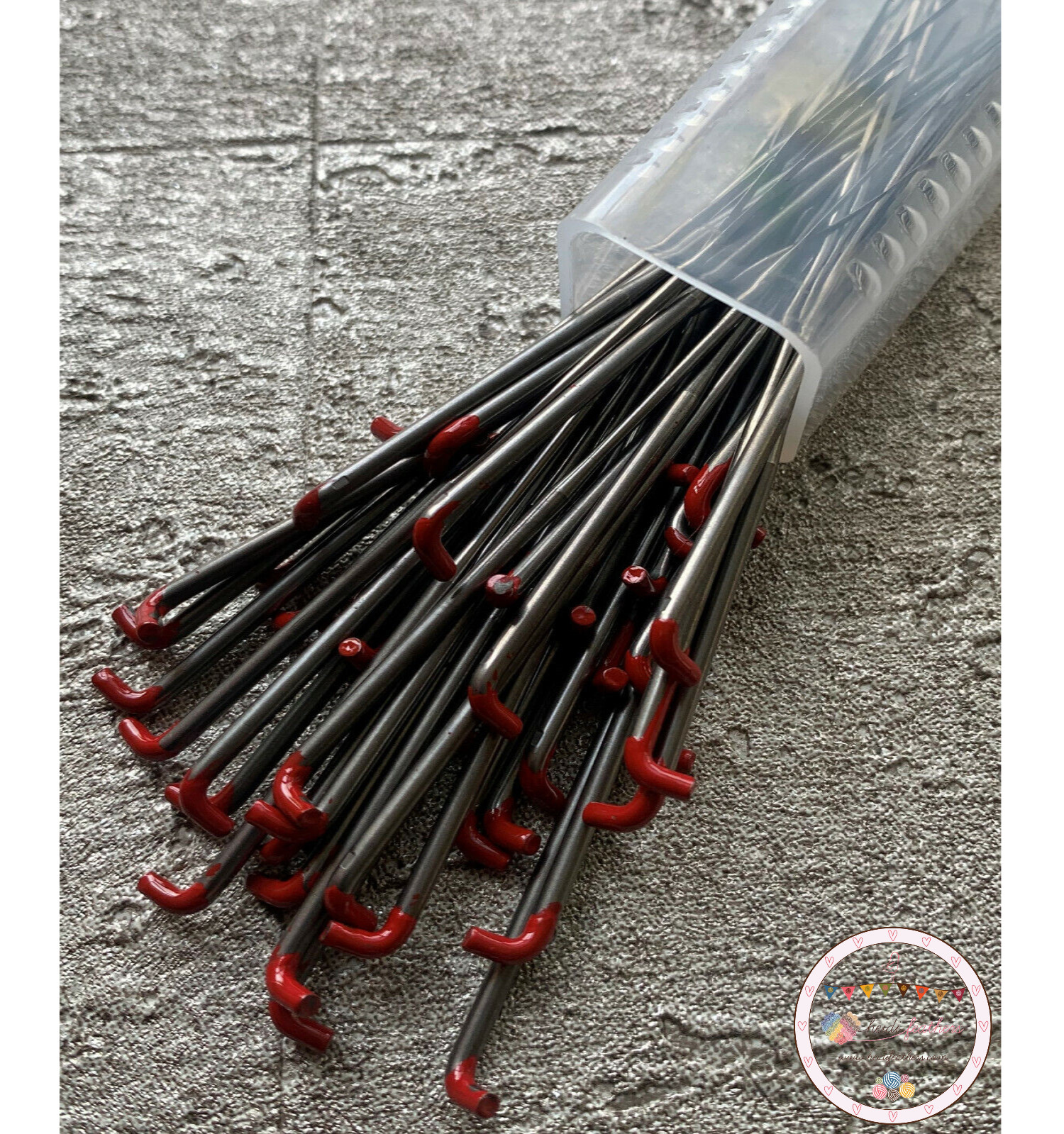 Heidifeathers® Reborn Rooting Needles 10 x 38g (Red Tip) Medium Needles