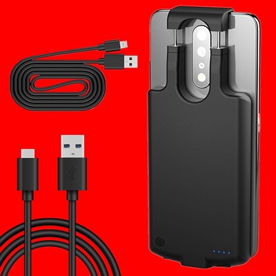 Long Life 6800mAh Power Bank Battery Case Data Cable for Samsung Galaxy S9 G960U