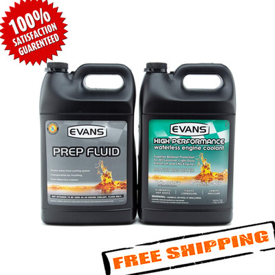 Evans EC53001/EC42001 High Performance Waterless Coolant & Prep Fluid, 2 Gallon