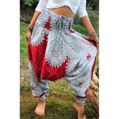 Haremshose Pluderhose Hippiehose Baggystyle Größe S / M