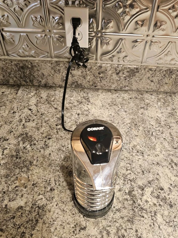 Conair Instant Hot Lather Shaving Cream Machine HLM11CH Chrome Plastic