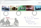 GB - FDC - TOWN CANCEL (535) -1998- British Land Speed - Pmk Milton Keynes