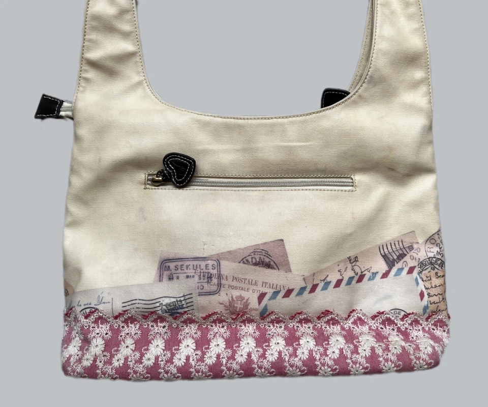 Bolso de hombro VENDULA London beige para mujer "One Ticket" Foto 4 de 4