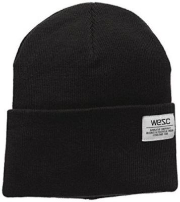 WESC PUNCHO FOLDOVER KNIT BEANIE HAT - BLUE OR BROWN | eBay