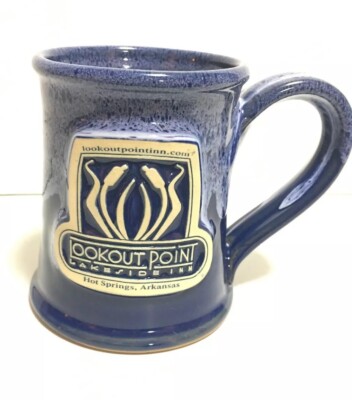 Daneen Pottery Lookout Point Lakeside Inn Coffee Mug Hot Springs Arkansas