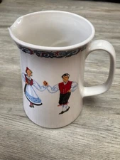 Figgjo Flint Hardanger Dancers 32 ounce Serving Pitcher Made in Norway