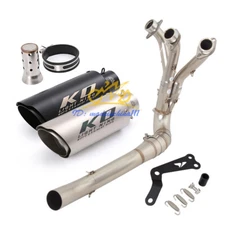 Complete System For Yamaha MT09 XSR900 Front Link Pipe Exhaust Muffler DB Killer