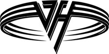 Eddie Van Halen logo 2 VINYL DECAL Guitar, 70' 80's 90's, rock, bumper sticker