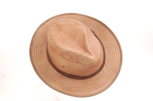 GENUINE LEATHER MENS FEDORA SIZE 