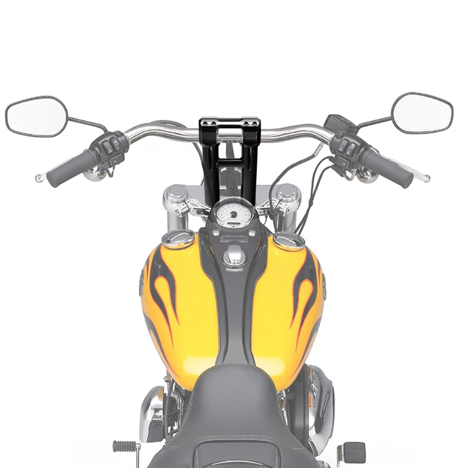 Abrazaderas elevadoras de manillar para Harley 1,25"" barra Road Glide Dyna Low Rider Softail Foto 2 de 4