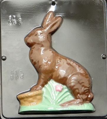 7 1/4'' Bunny Facing Left Chocolate Candy Mold Easter  806 NEW