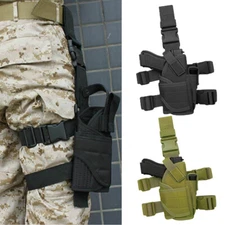 Tactical Adjustable Pistol Gun Drop Leg Thigh Holster with Mag Pouch Right Hand